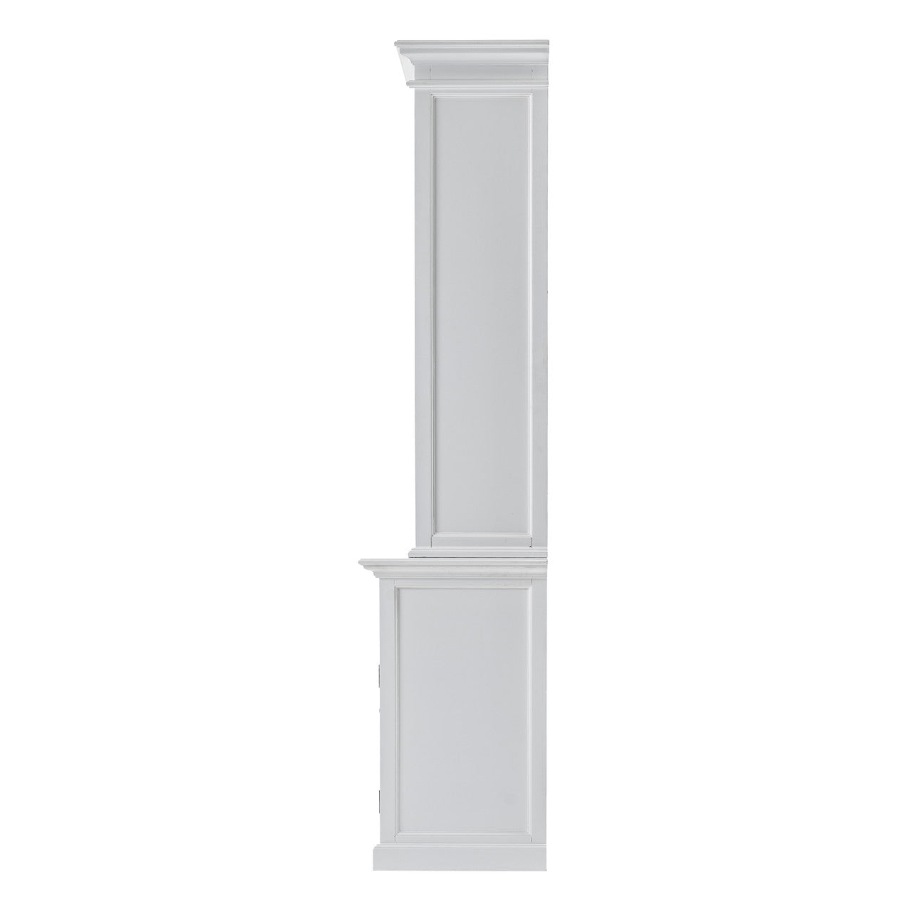 French Coastal Buffet Hutch Unit with 2 Adjustable Shelves 57"