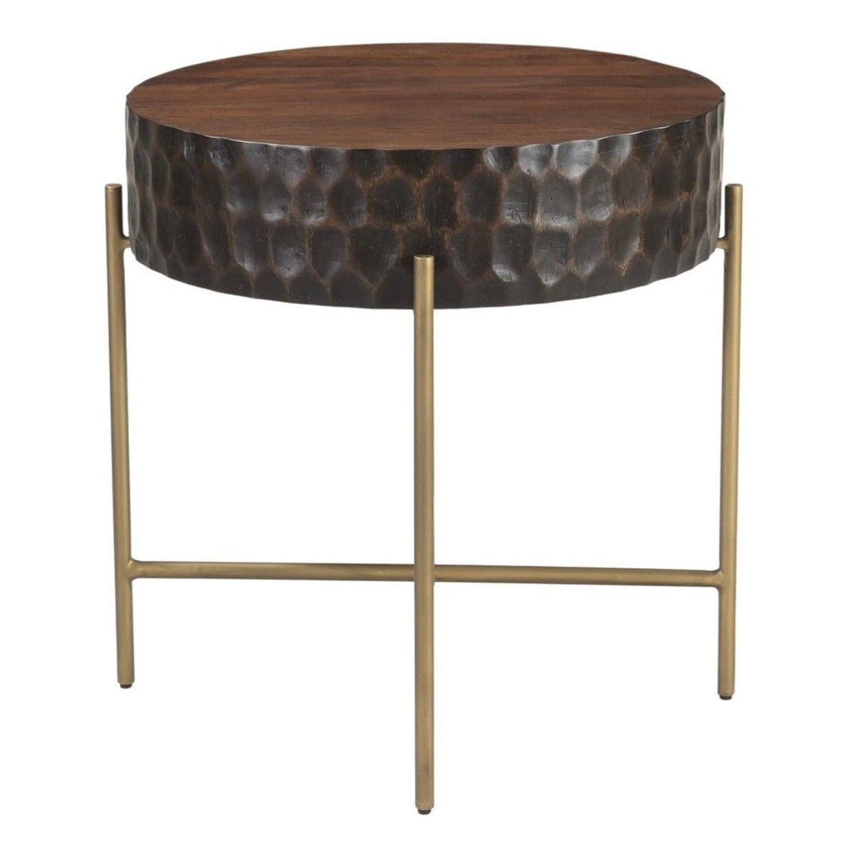 Anna Modern Solid Wood Side Table 24"