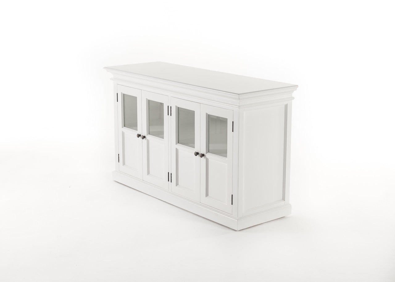 French Coastal Buffet with 4 Glass Doors 57"