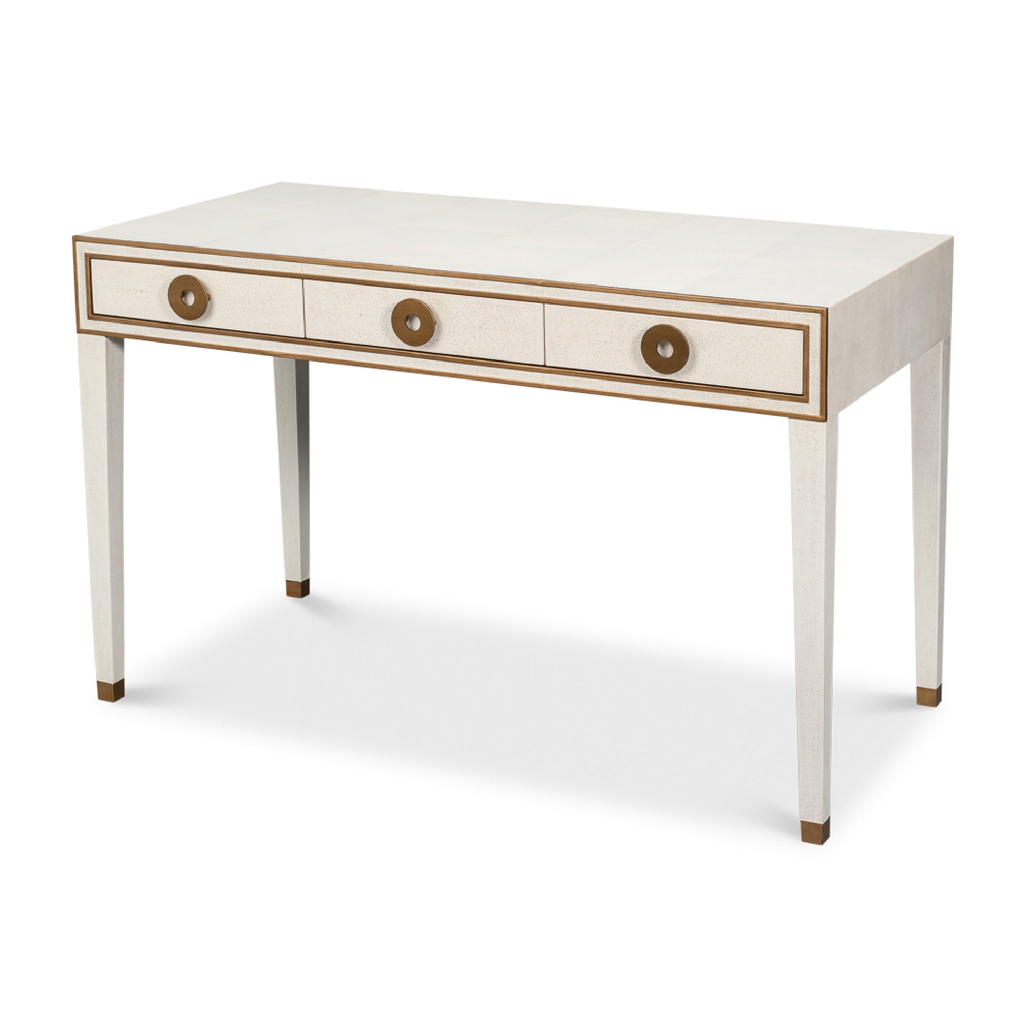 Gabriella Shagreen Desk/Table,Osprey Wht by Sarreid Ltd