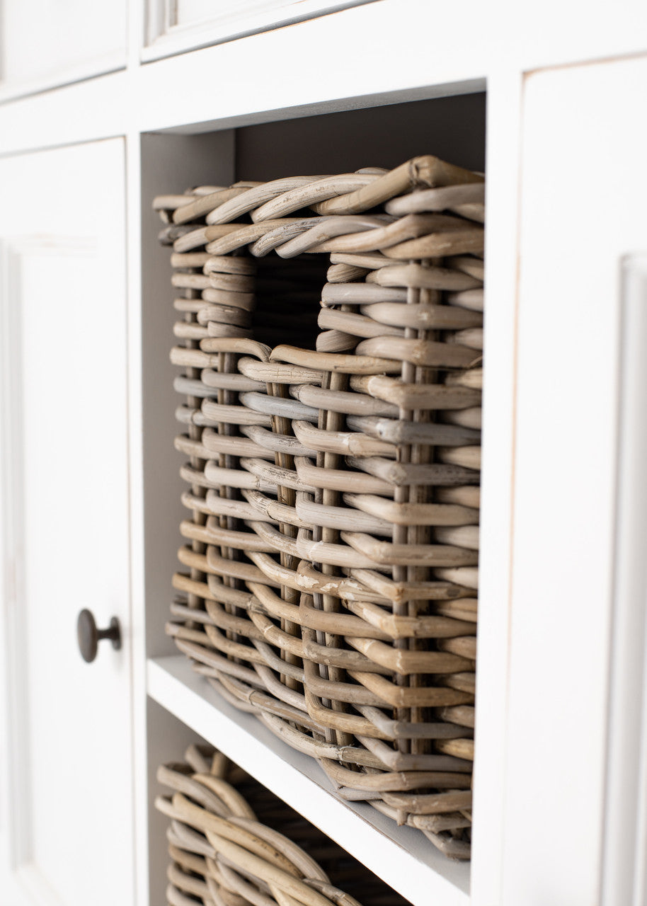 Modern Farmhouse Buffet with 2 Baskets - ZNS-B129TWD