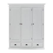 Modern Farmhouse Wardrobe with 3 Doors 62"