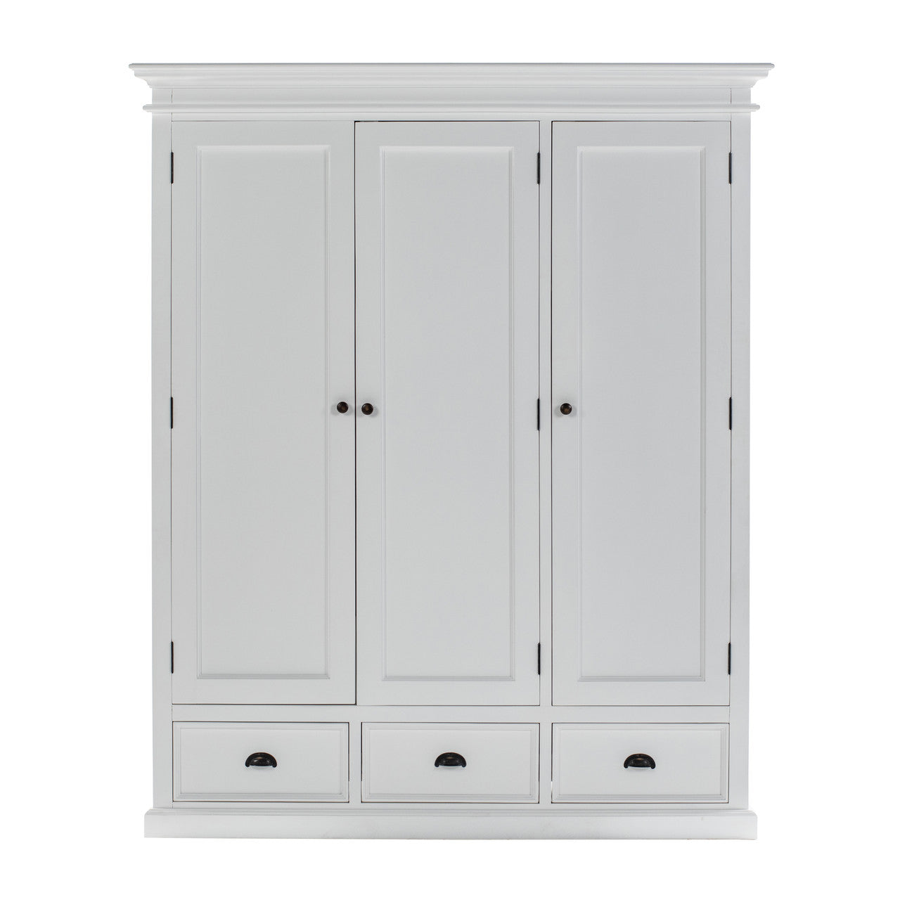 Modern Farmhouse Wardrobe with 3 Doors 62"
