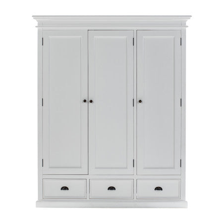 Modern Farmhouse Wardrobe with 3 Doors 62"