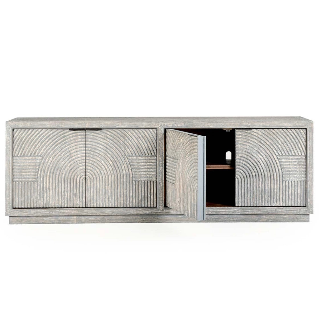 Avondale 4-Door Reclaimed Wood Sideboard in Antique Blue