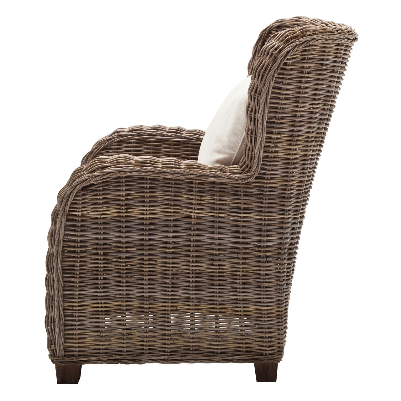 Coastal Wicker Queen Chair 34"
