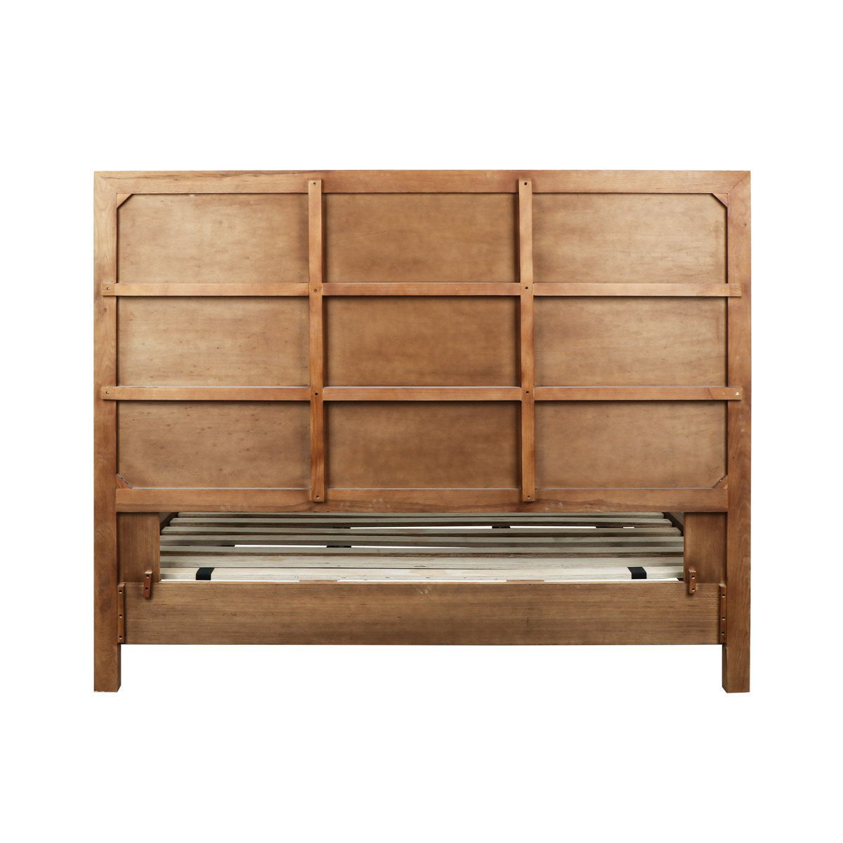 Santa Clara Solid Wood Bed - Caramel Brown - Queen