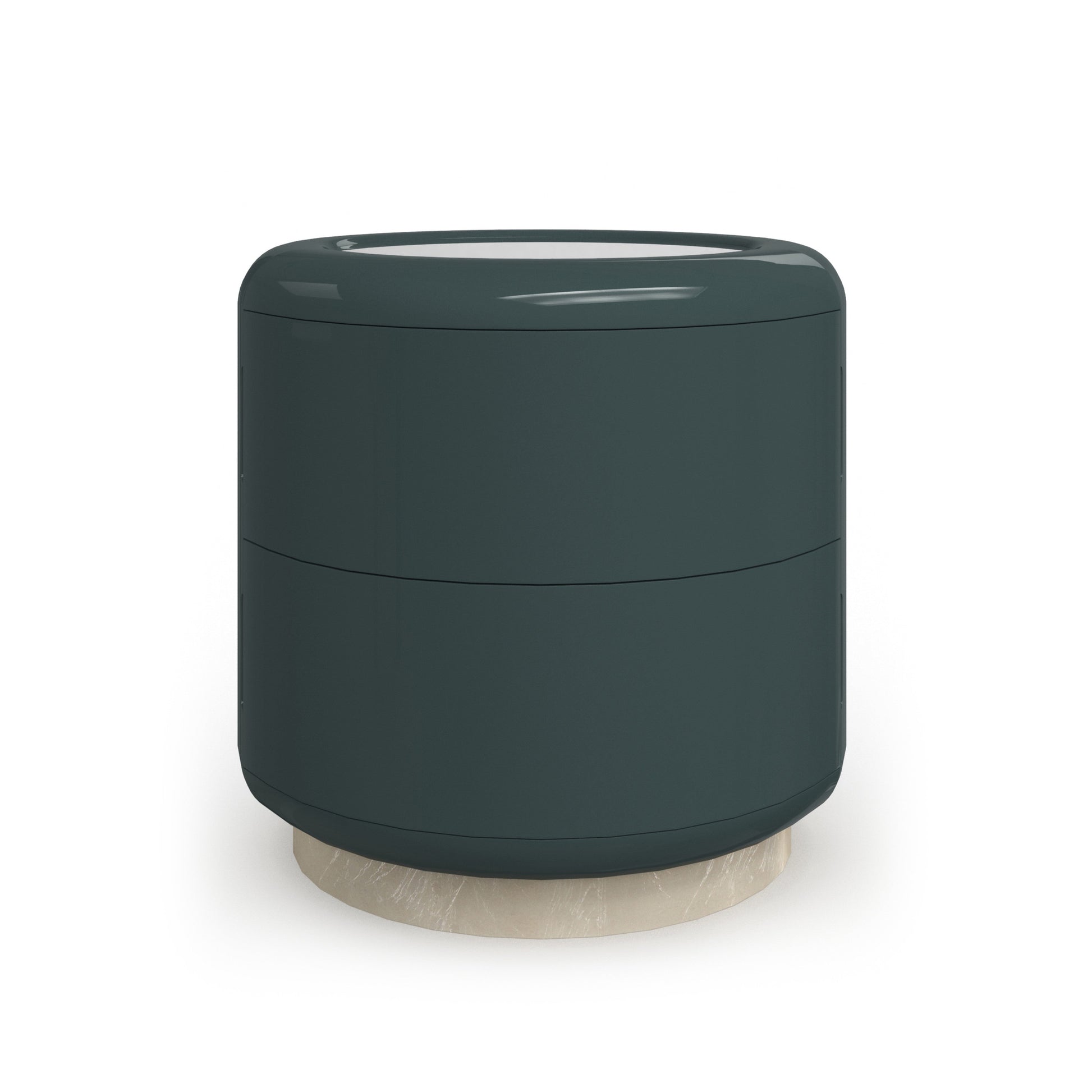 Gelee Monolith Round Accent Table End Table 22" by Caracole