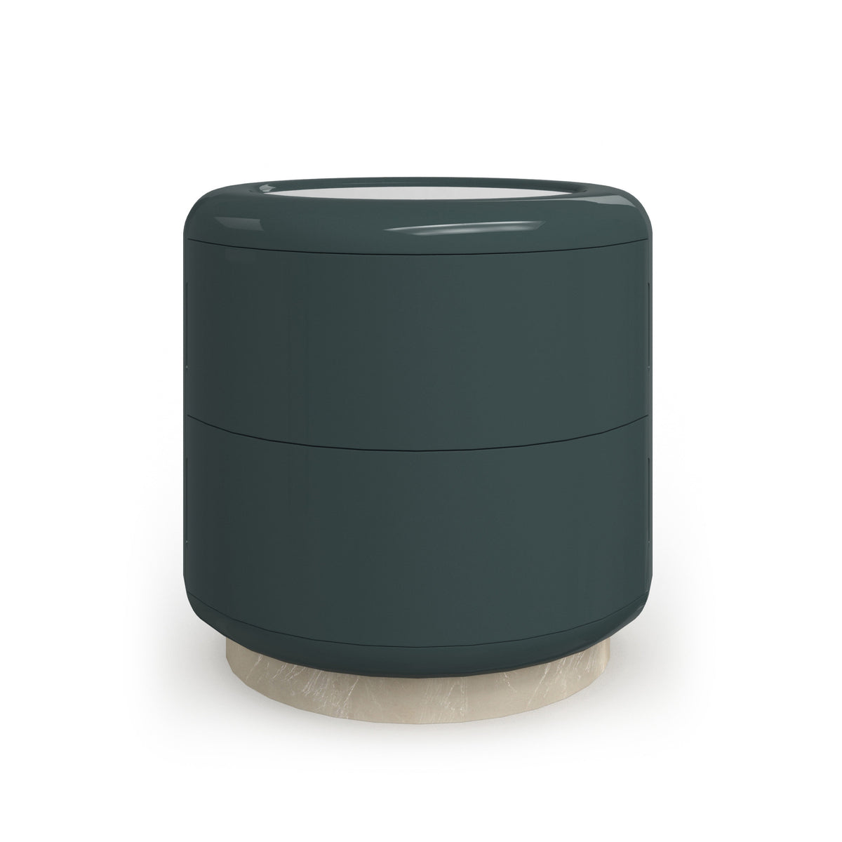 Gelee Monolith Round Accent Table End Table 22" by Caracole
