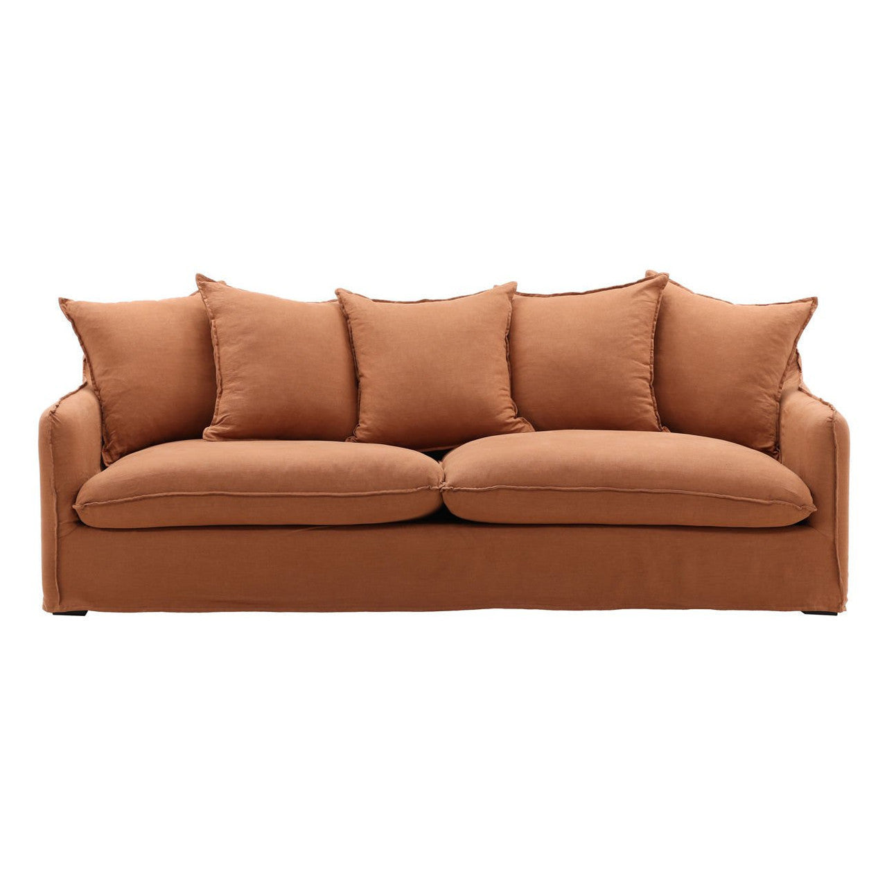 Cloud Sienna Linen Upholstered Slipcovered Sofa 96"