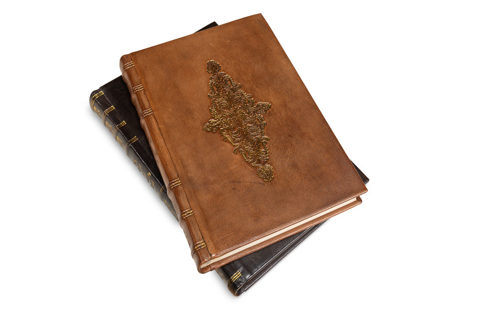 Rebound Leather Books, Assorted, Set/12 by Sarreid Ltd - view 9