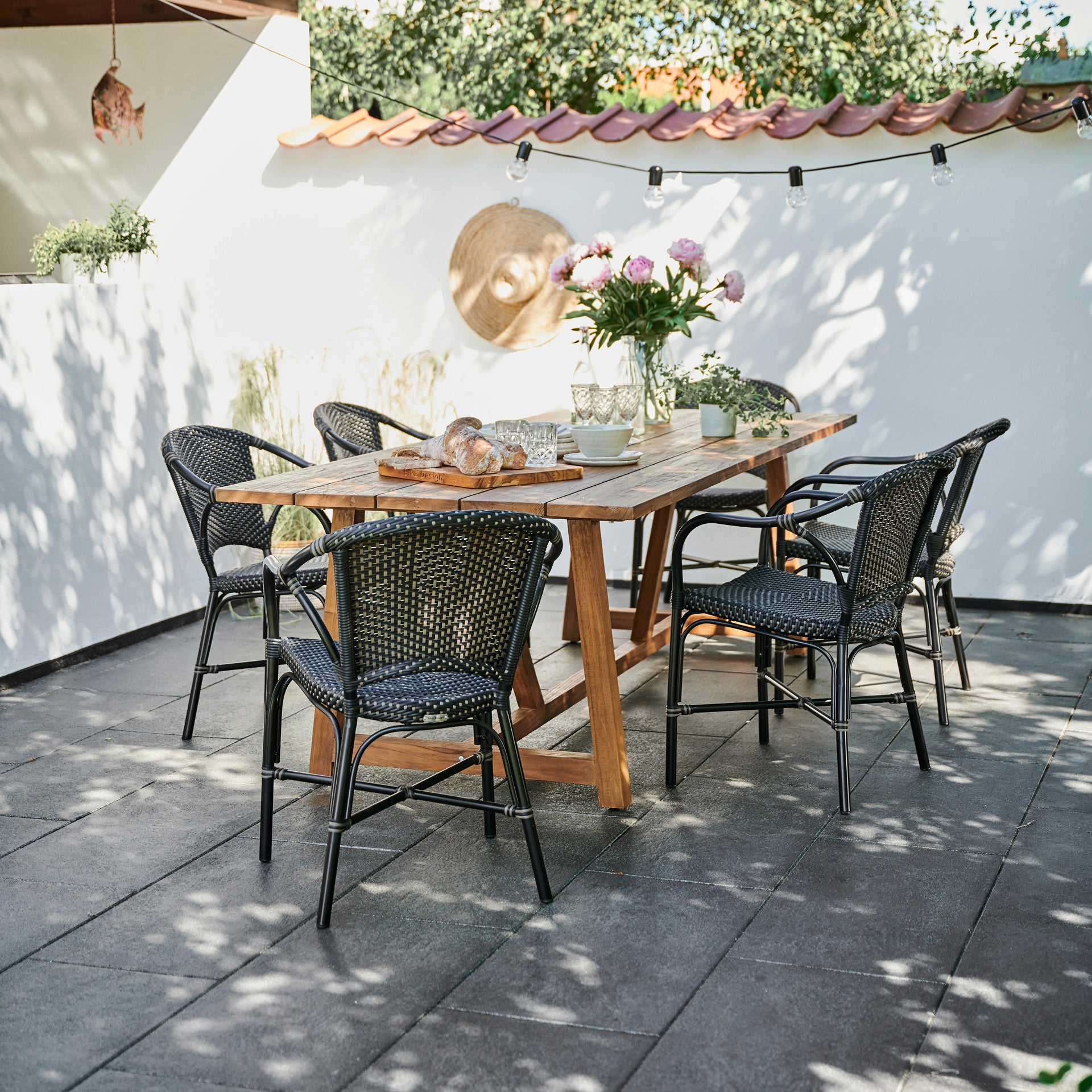 Valerie Outdoor Bistro Arm Chair by Sika Design - view 3