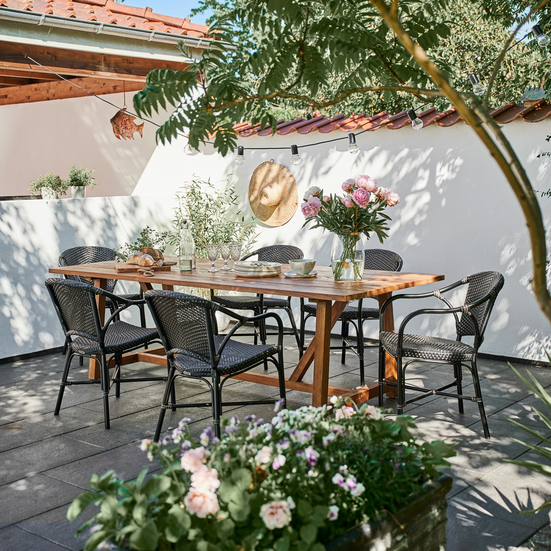Valerie Outdoor Bistro Arm Chair by Sika Design - view 4
