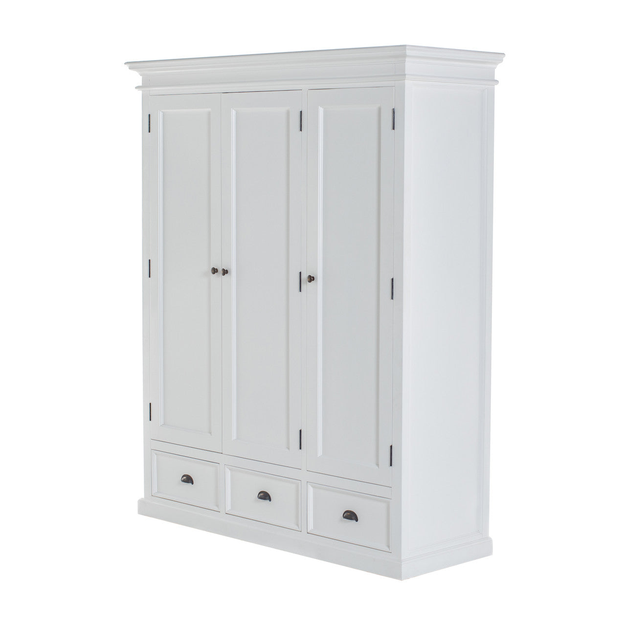 Modern Farmhouse Wardrobe with 3 Doors 62"