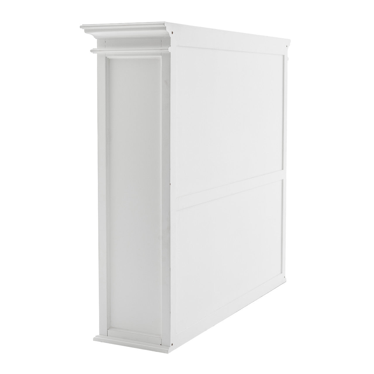 French Coastal Buffet Hutch Unit with 2 Adjustable Shelves 57"