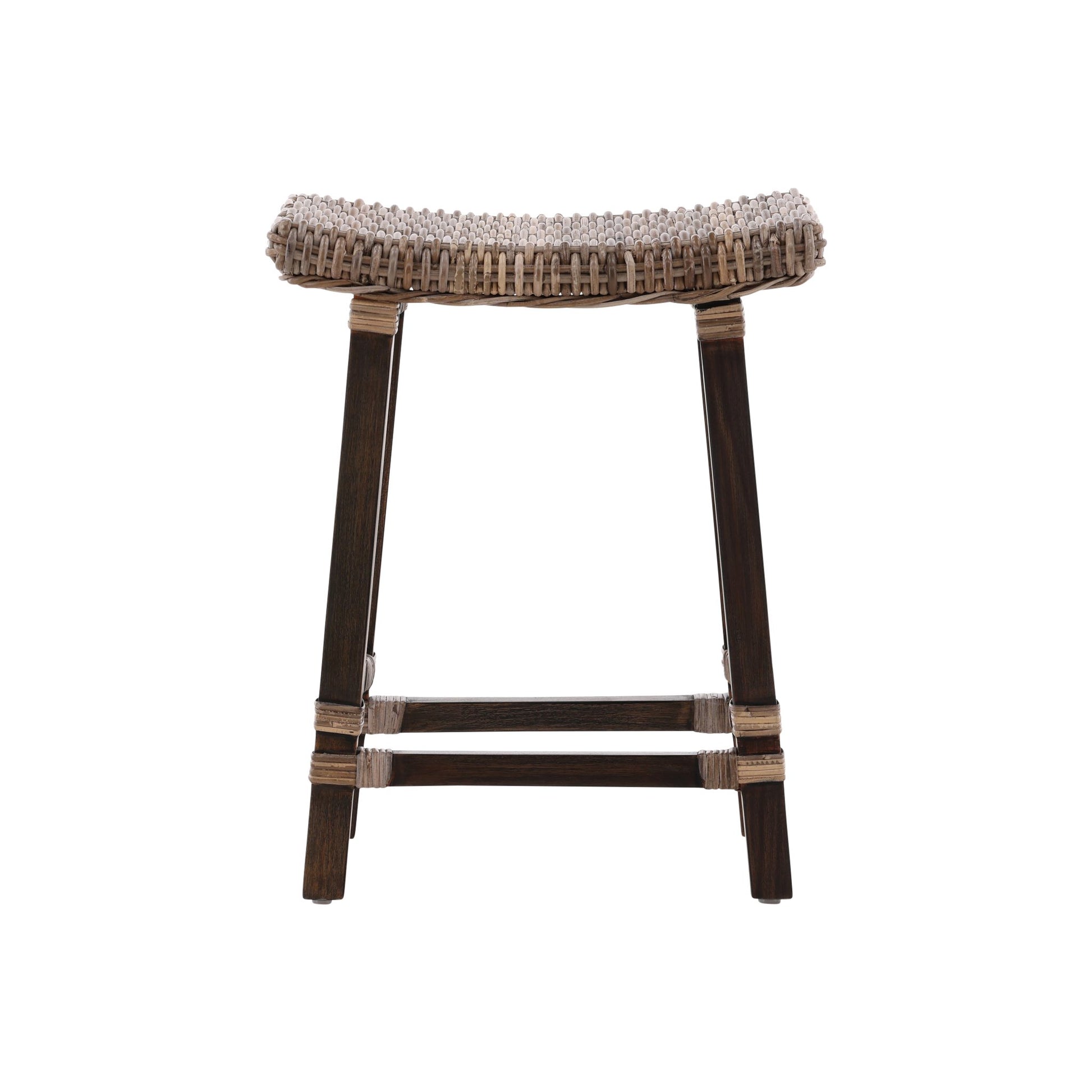 Country Woven Kubu Counter Stool - 18.5' detail view by Furniture Classics at ZIN Home