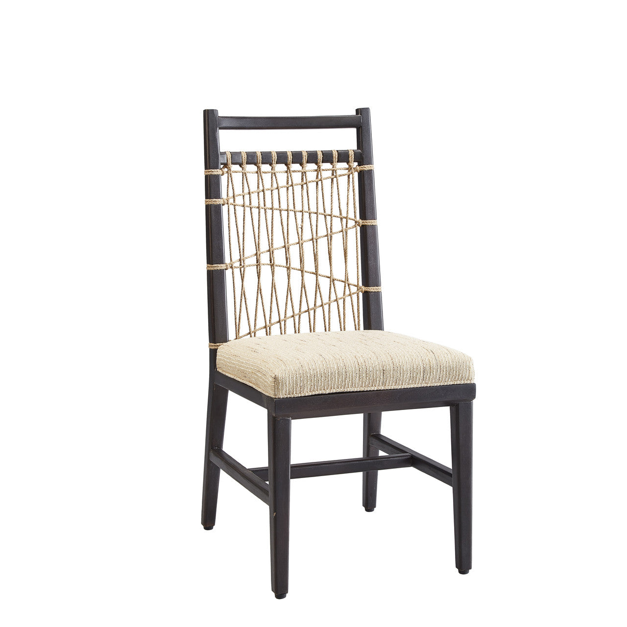 Harbor Handwoven Rope Back String Side Chair