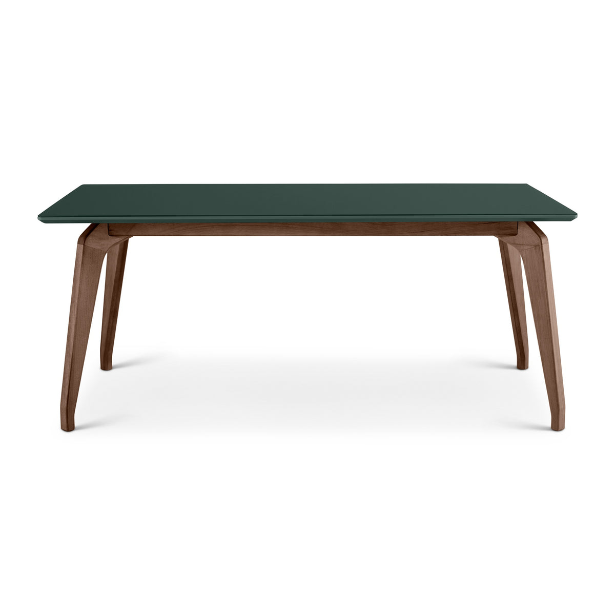 Giane Glass Top Dining Table Floresta, Nogal, 71" by Urbia - detail 2