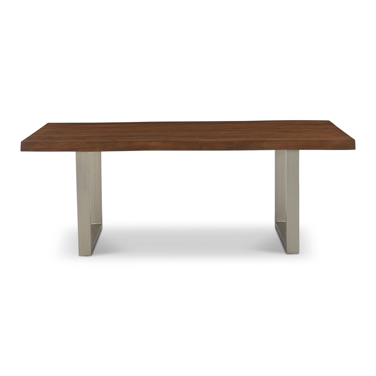 Brooks Dining Table U Base 40" x 79" Americano Top - Pewter Base by Urbia - product view