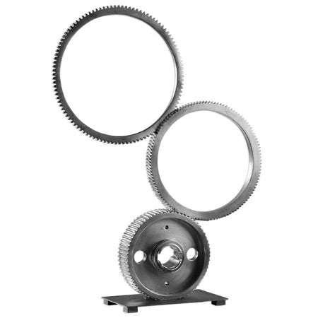 Industrial Stacked Gears Sculpture