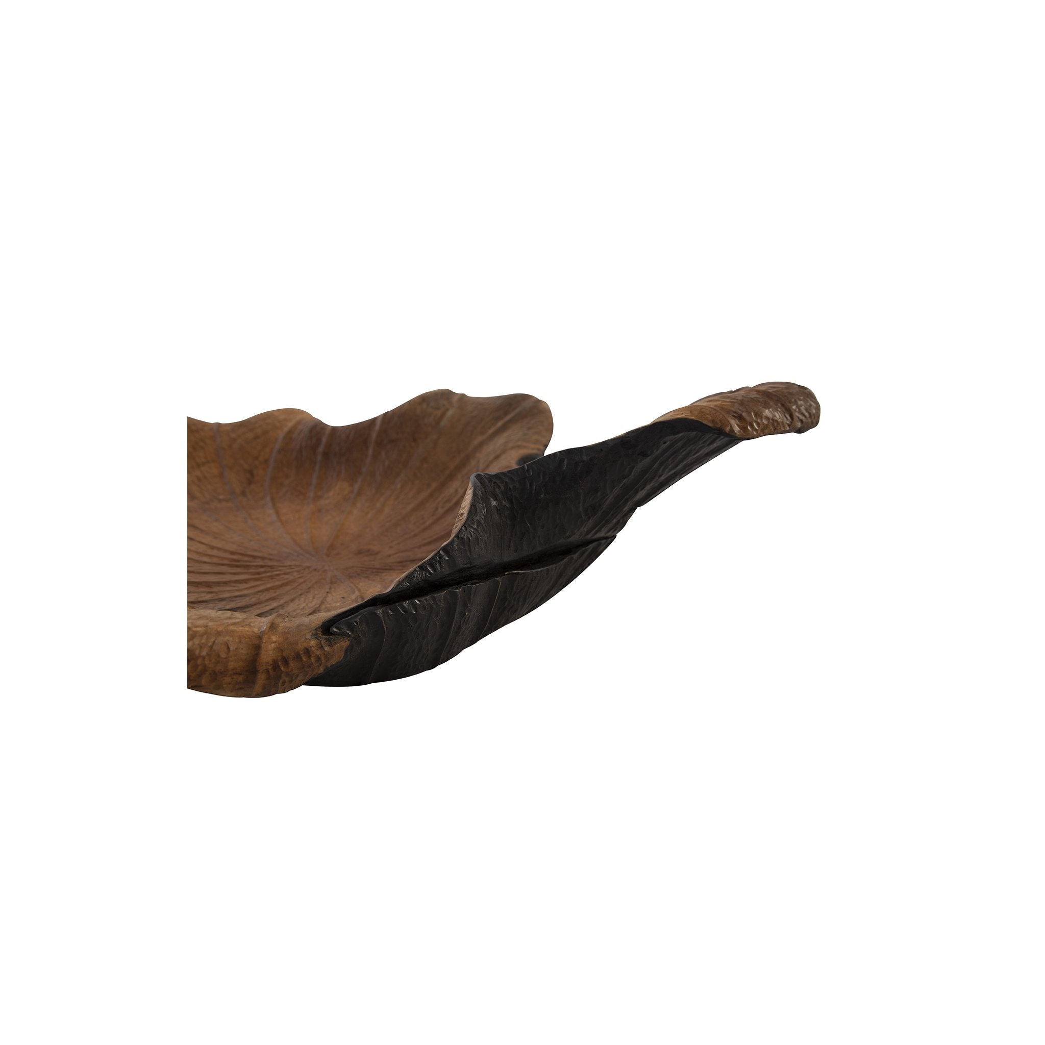 Black and Teak Bowl detail view by Furniture Classics at ZIN Home