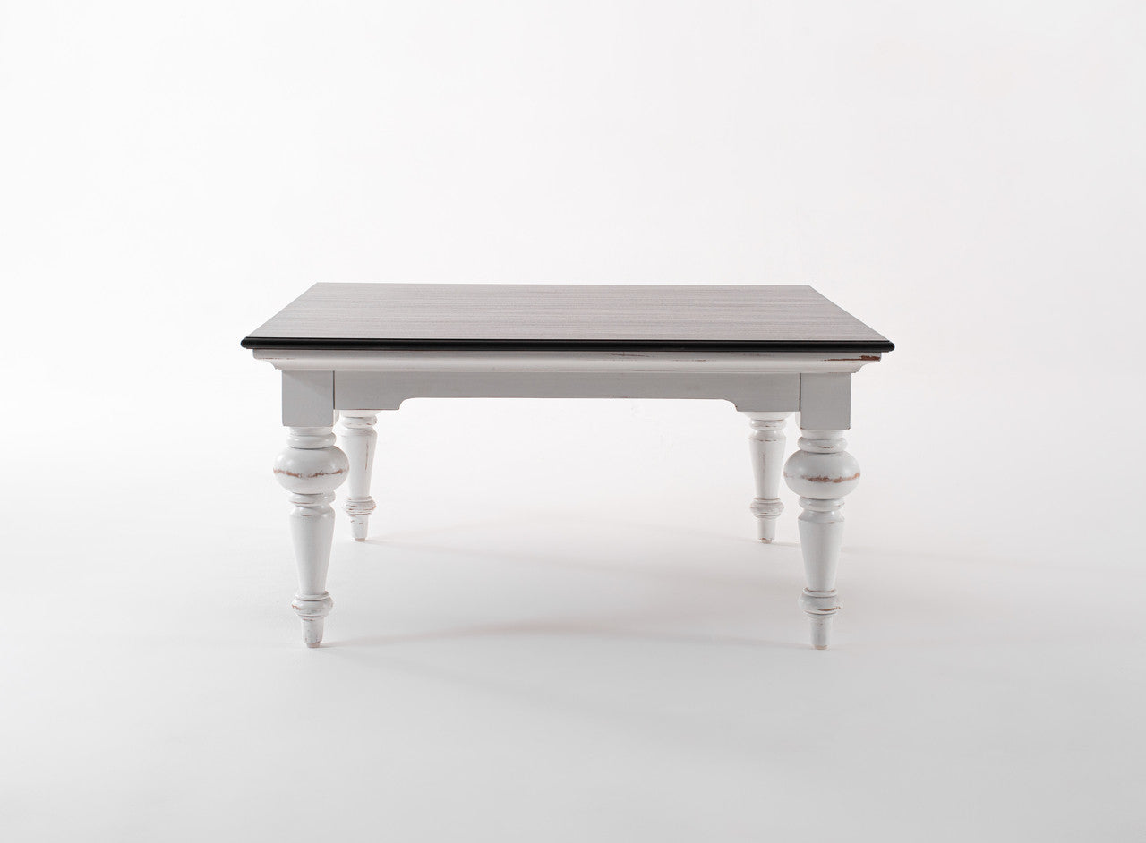 French Cottage Square Coffee Table 39"