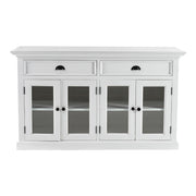 French Coastal Classic Buffet with Glass Doors  57"