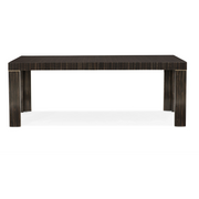 Edge Dining Table Lucent Bronze Metallic Paint 80" by Caracole