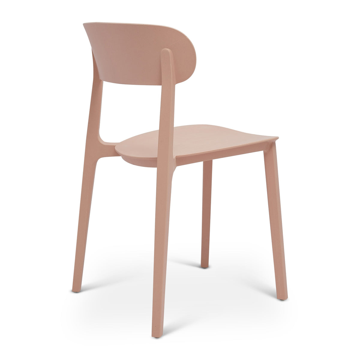 Metro Spencer Eco-Friendly Outdoor Stacking Chair Set of 4 - Dusty Rose by Urbia - detail 4