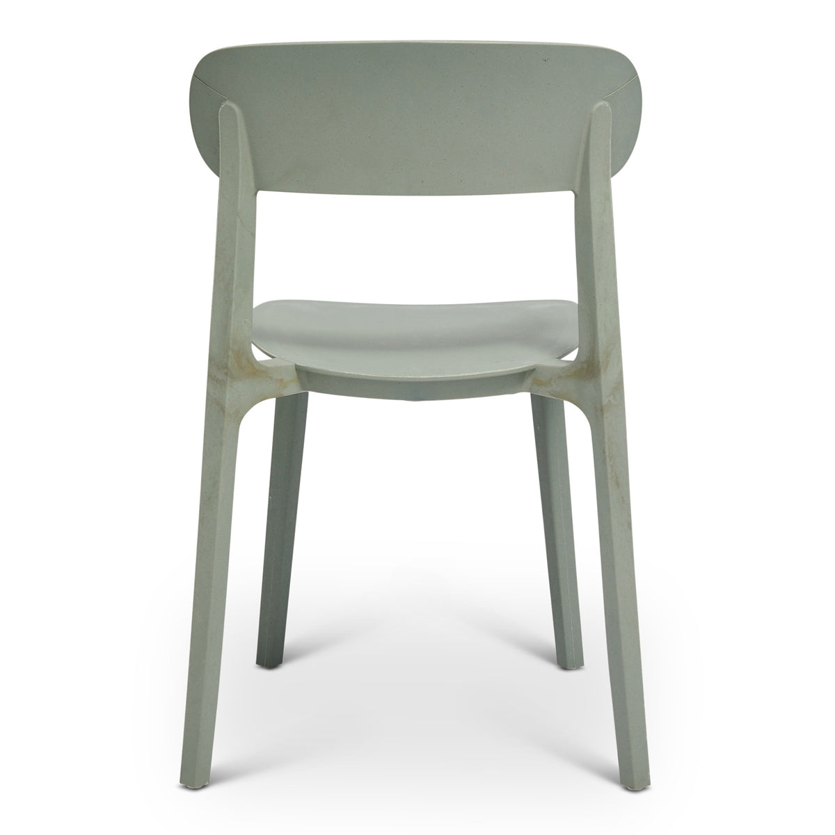 Metro Spencer Eco-Friendly Outdoor Stacking Chair Set of 4 - Moss Grey by Urbia - detail 5