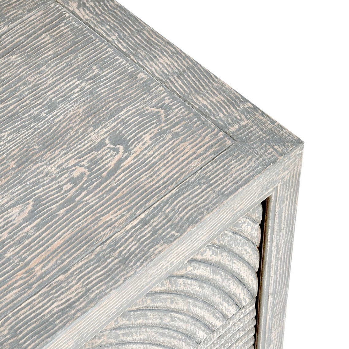 Avondale 4-Door Reclaimed Wood Sideboard in Antique Blue