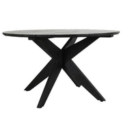 Alameda Outdoor Round Dining Table in Black 53"