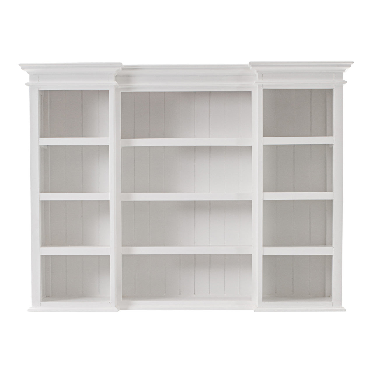 French Coastal Kitchen Hutch Cabinet with 5 Doors 3 Drawers 71"