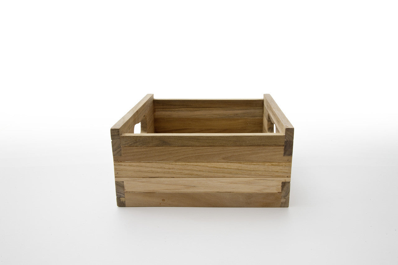 French Country Teak Wooden Box (Set of 3) 11"