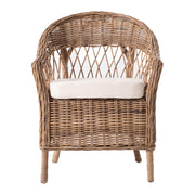Coastal Wicker Monarch Chair (Set of 2) 27"