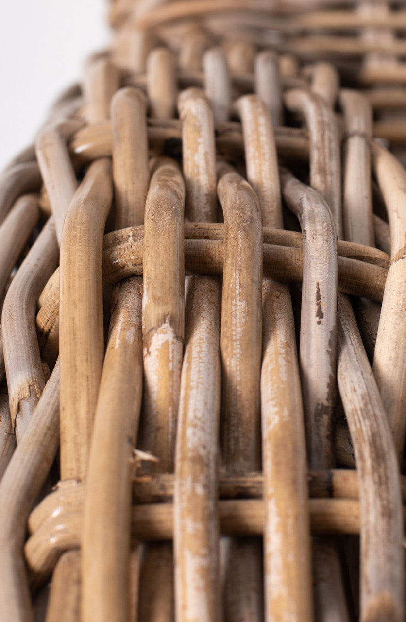 Coastal Wicker Knight Chair 34"