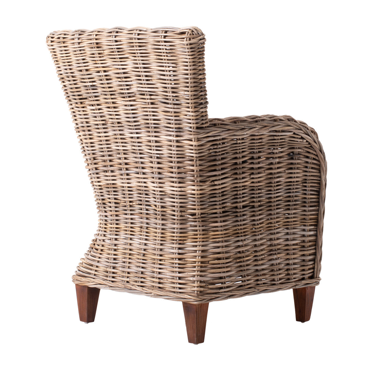 Coastal Wicker Baroness Chair (Set of 2) 26"