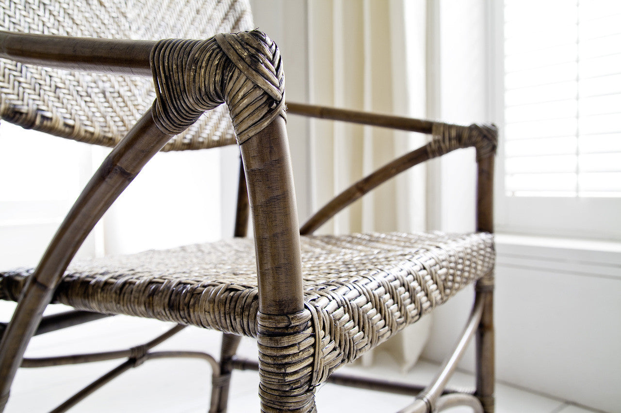 Coastal Wicker Jester Chair (Set of 2) 26"