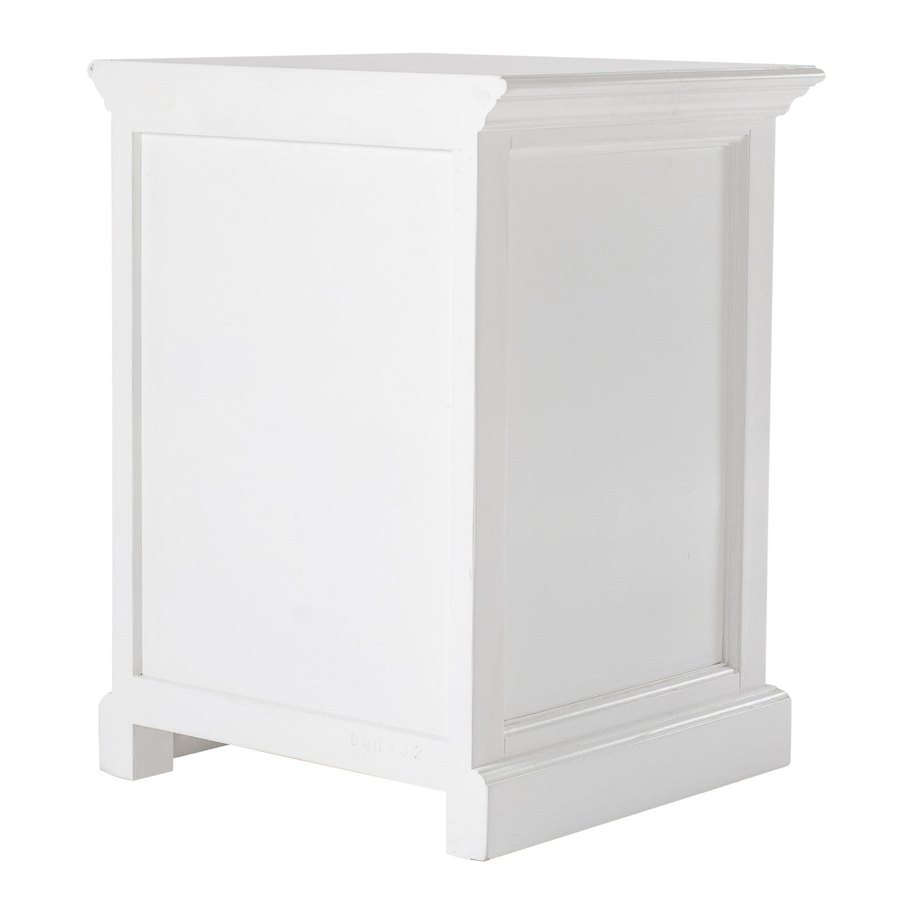 French Coastal Bedside Table with Shelves 18"