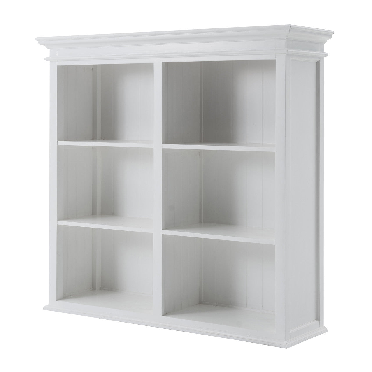 French Coastal Buffet Hutch Unit with 6 Shelves 57"