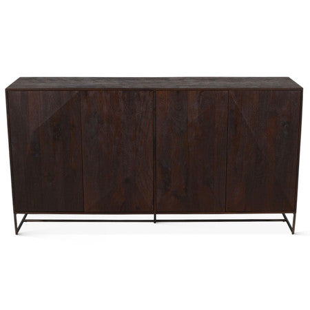 Cambridge Mango Wood Sideboard in Walnut 76"