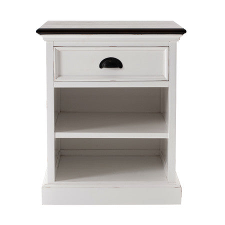 Modern Farmhouse Bedside Table with Shelves 20"