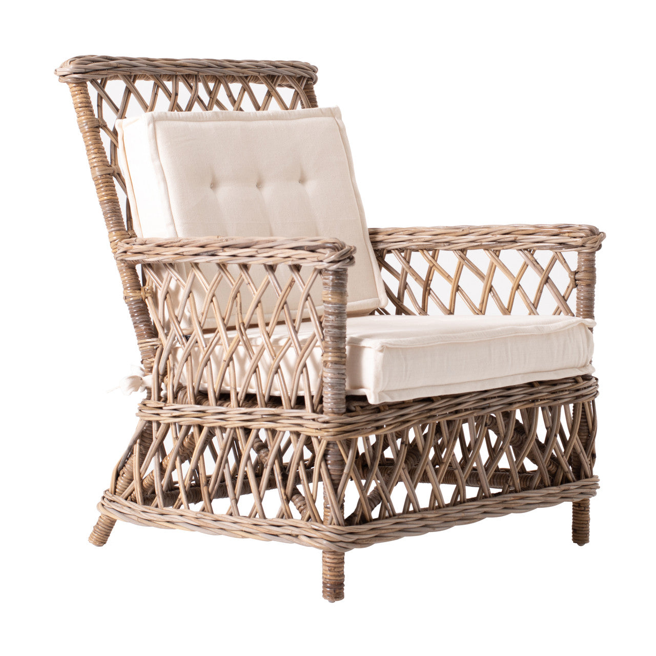 Coastal Wicker Marquis Chair (Set of 2) 30"