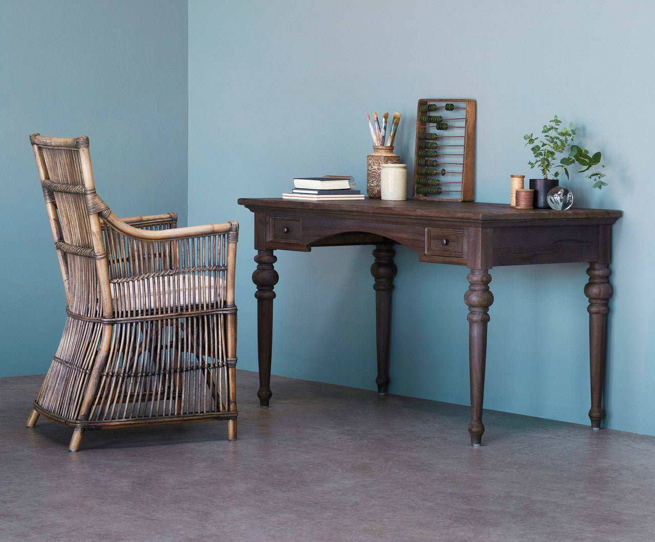 French Provincial Writing Desk 47"