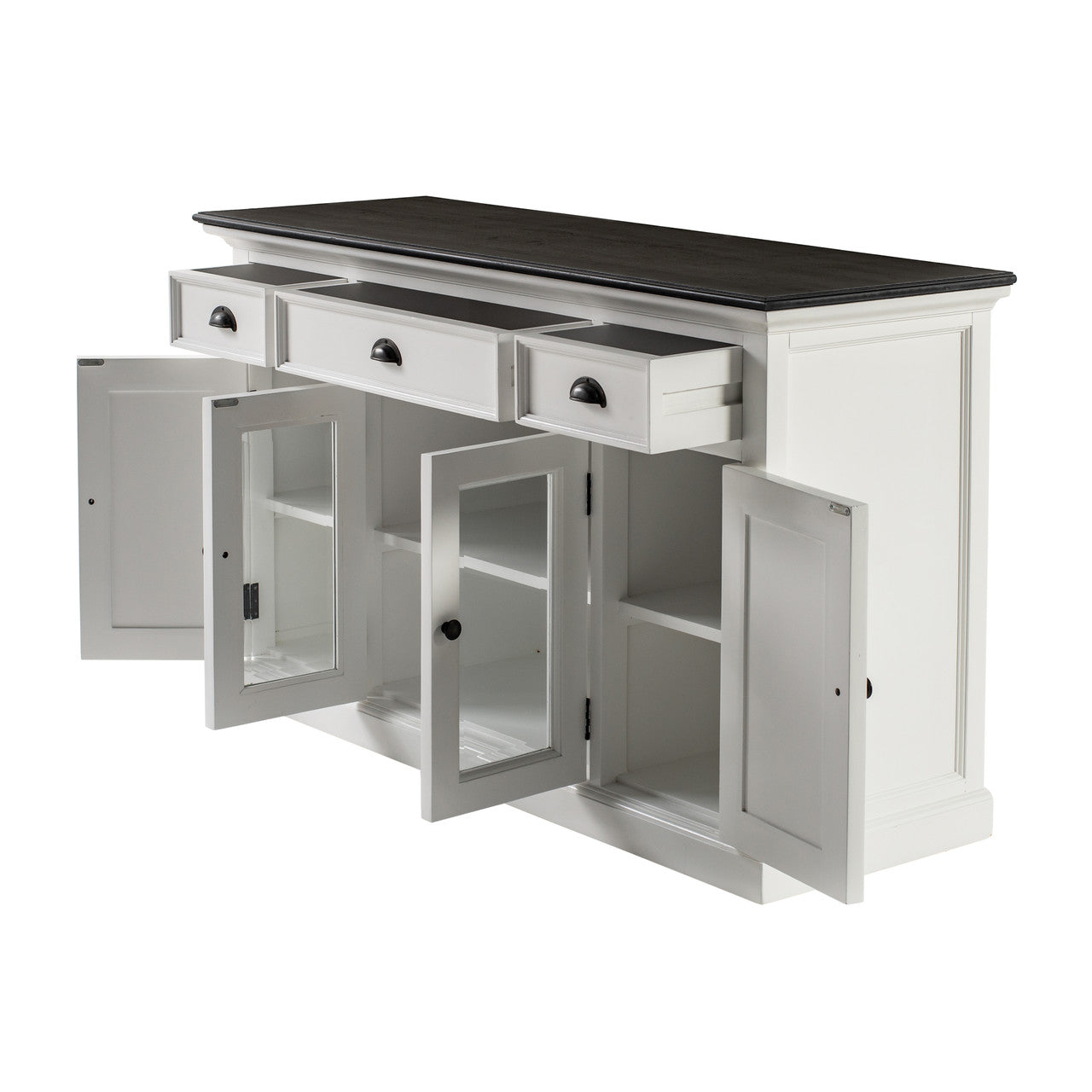 Modern Farmhouse Buffet with 4 Doors 3 Drawers - ZNS-B191CT