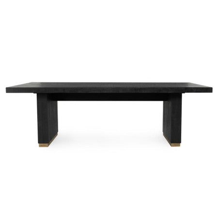 Lynx Reclaimed Wood Dining Table 94" in Carbon Black