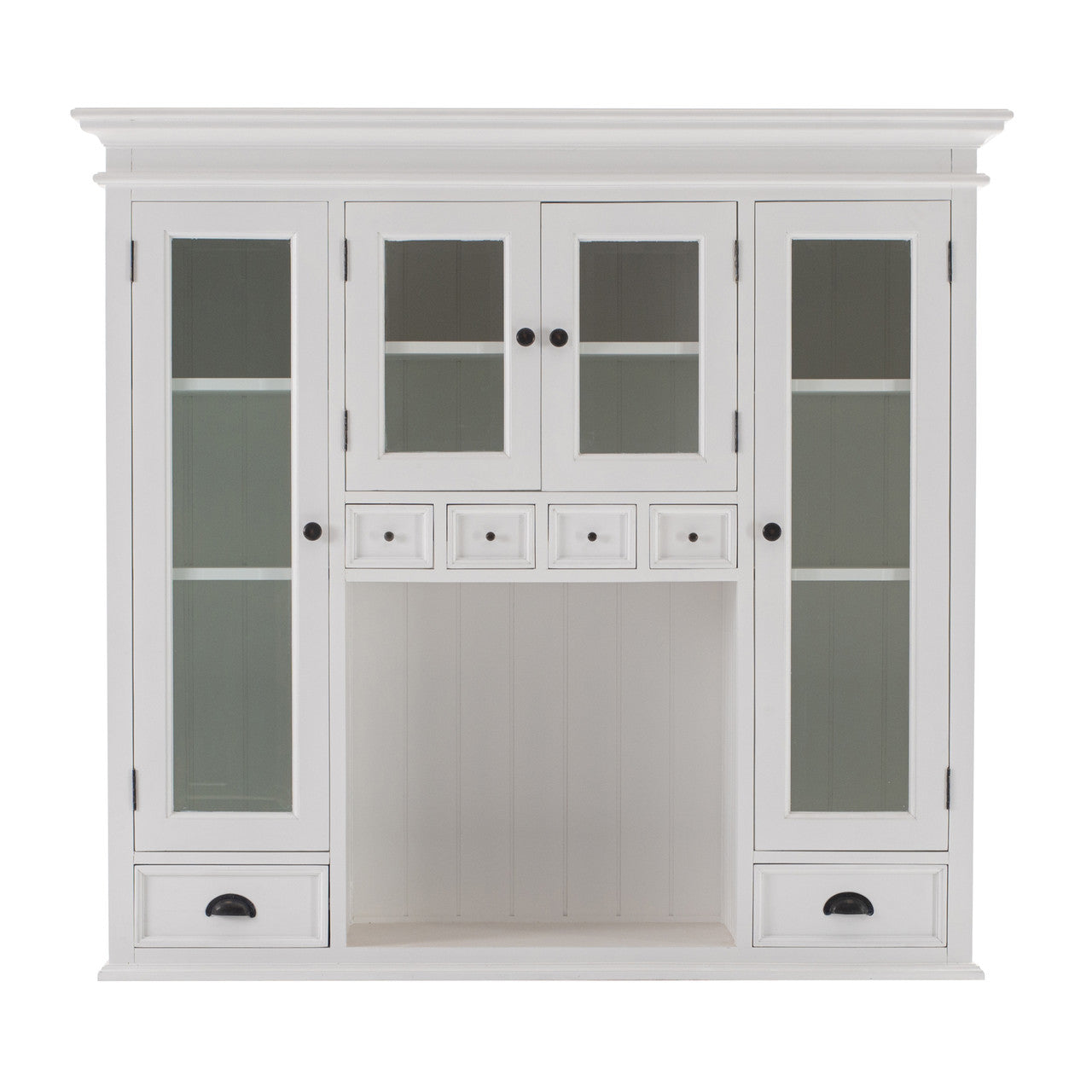 French Coastal Kitchen Hutch Unit 57"