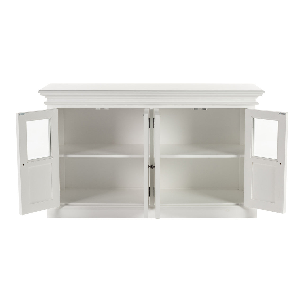 French Coastal Buffet with 4 Glass Doors 57"