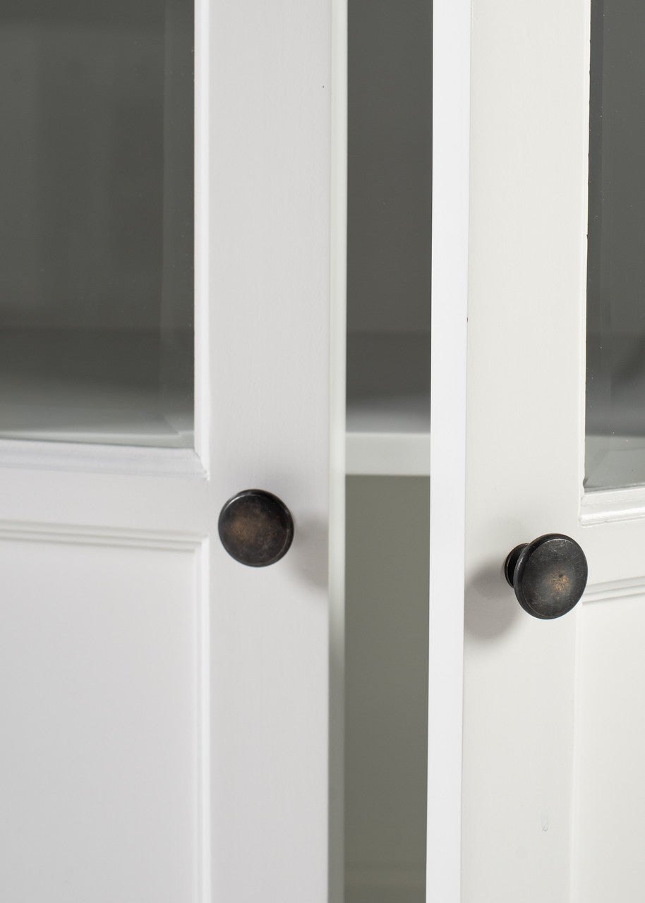 Modern Farmhouse Buffet with 6 Glass Doors 79"