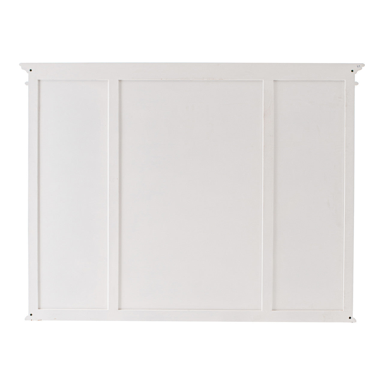 French Coastal Library Hutch with Basket Set 71"